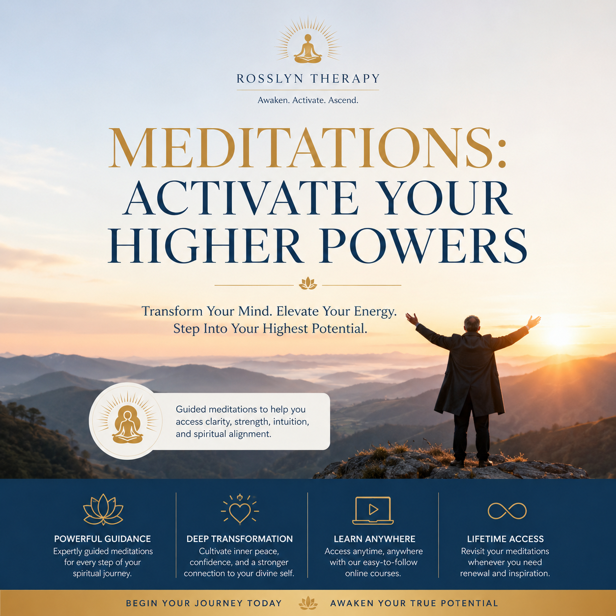 Meditation and spiritual practice graphic